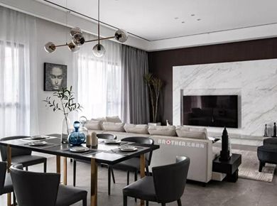 285㎡疊拼戶型現(xiàn)代黑白灰裝修設(shè)計/別墅/285/總價：150萬元