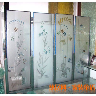 藝術玻璃屏風