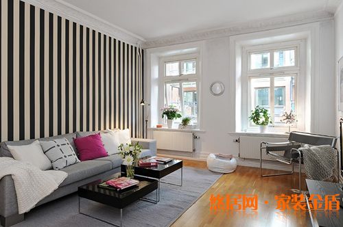 小戶型設計的條紋造型