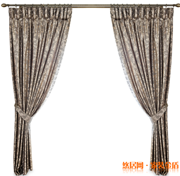 打結(jié)的窗簾布環(huán)