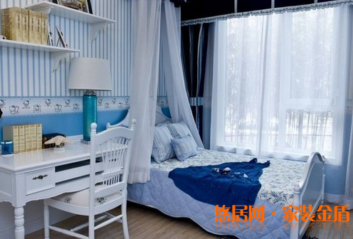 地中海風格臥室效果圖四