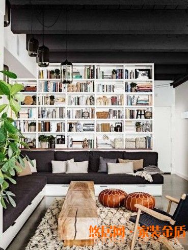 轉角書柜效果圖