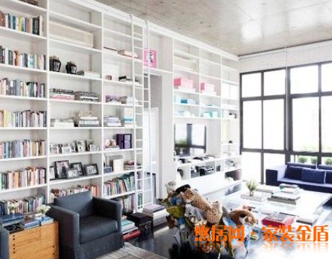 轉角書柜效果圖