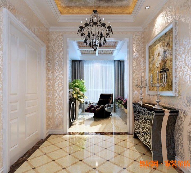 歐式壁紙效果圖