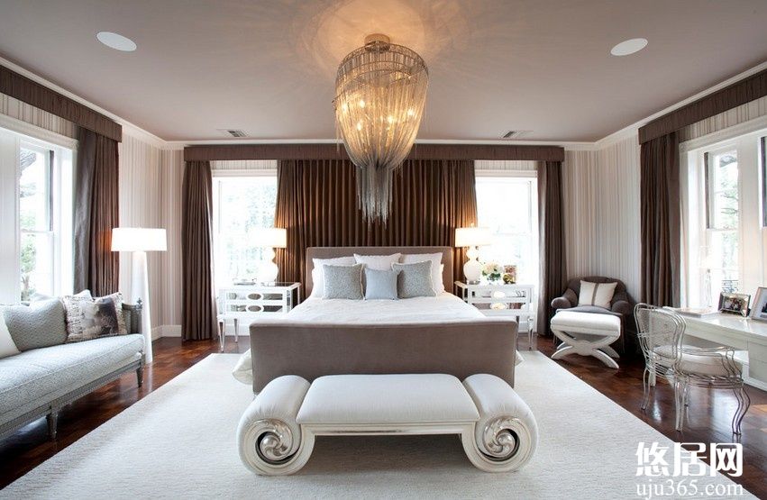 美式風格復式樓臥室