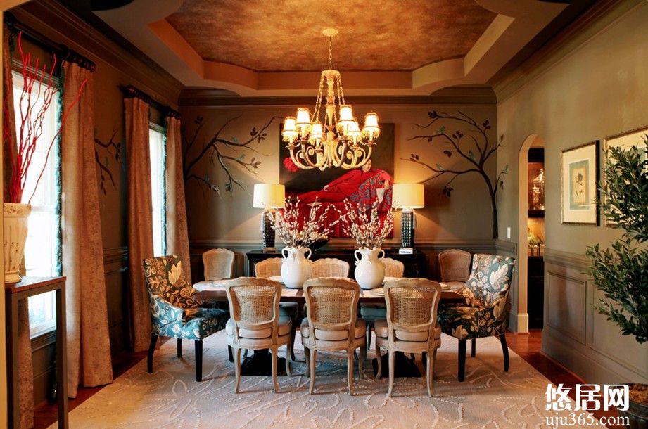 歐式風格別墅餐廳效果圖