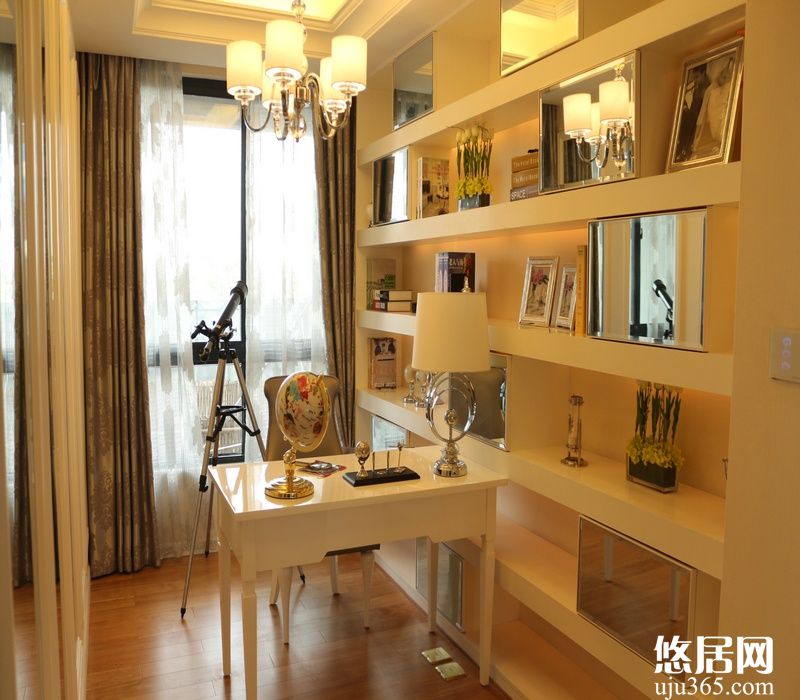 懸吊式吊頂書(shū)房裝修效果圖