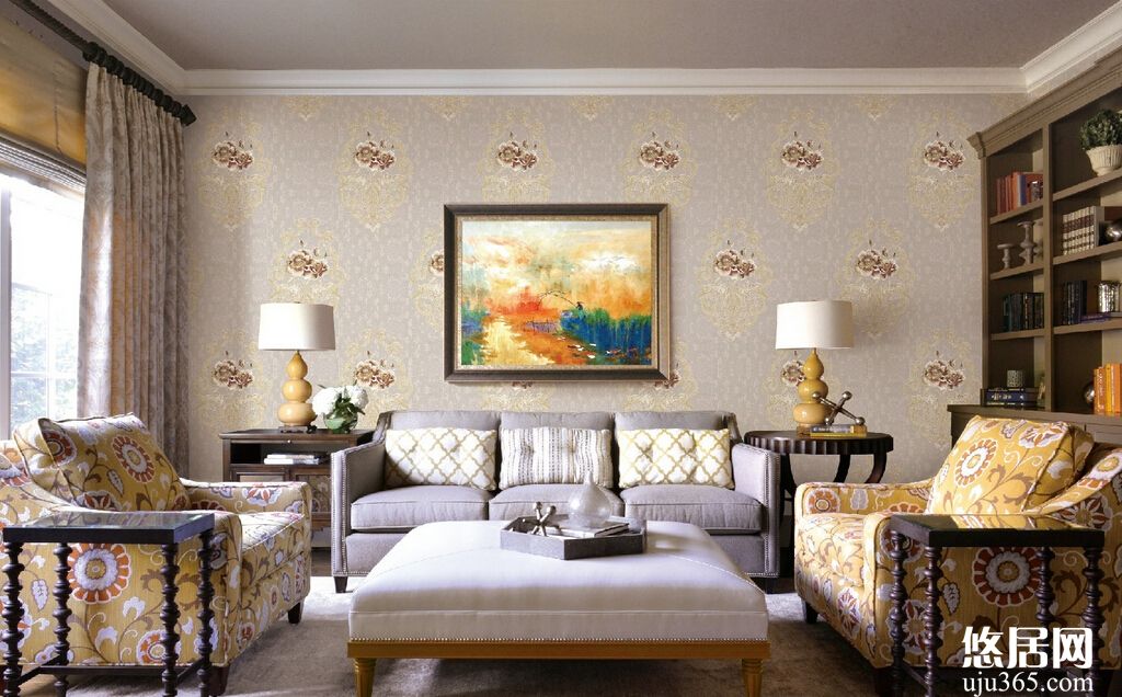 無縫墻布搭配技巧